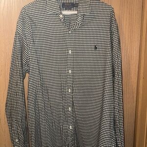 Polo by Ralph Lauren Black and White Gingham Button-Down Shirt